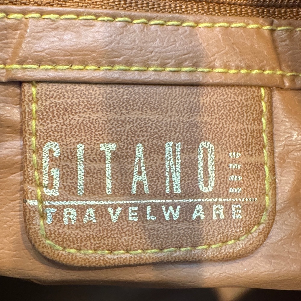 Gitano Tan Travel Bag with World Map Design - Picture 12 of 14